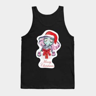 Elephant Merry Christmas Tank Top